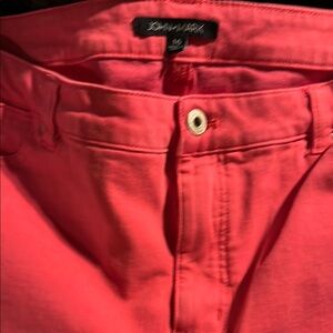 Chic Poppy Frayed Hem Stretch 5 Pocket Jeans Size 16